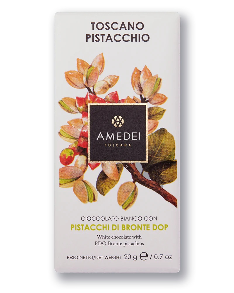 PACK_20G_TOSCANO_PISTACCHIO Mini Tavoletta Cioccolato Toscano Pistacchio Amedei - 20g