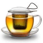 Tazza da Tè in Vetro 450 ml con Filtro Acciaio Tazza da Tè in Vetro 450 ml con Filtro Acciaio