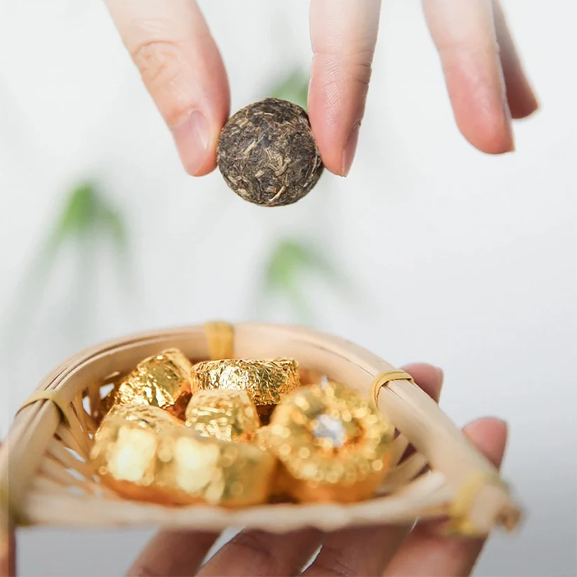 Tè Pu Erh Sheng (Verde) Xiao Jin Tuo Mini Golden Tuocha, Xiaguan 2023
